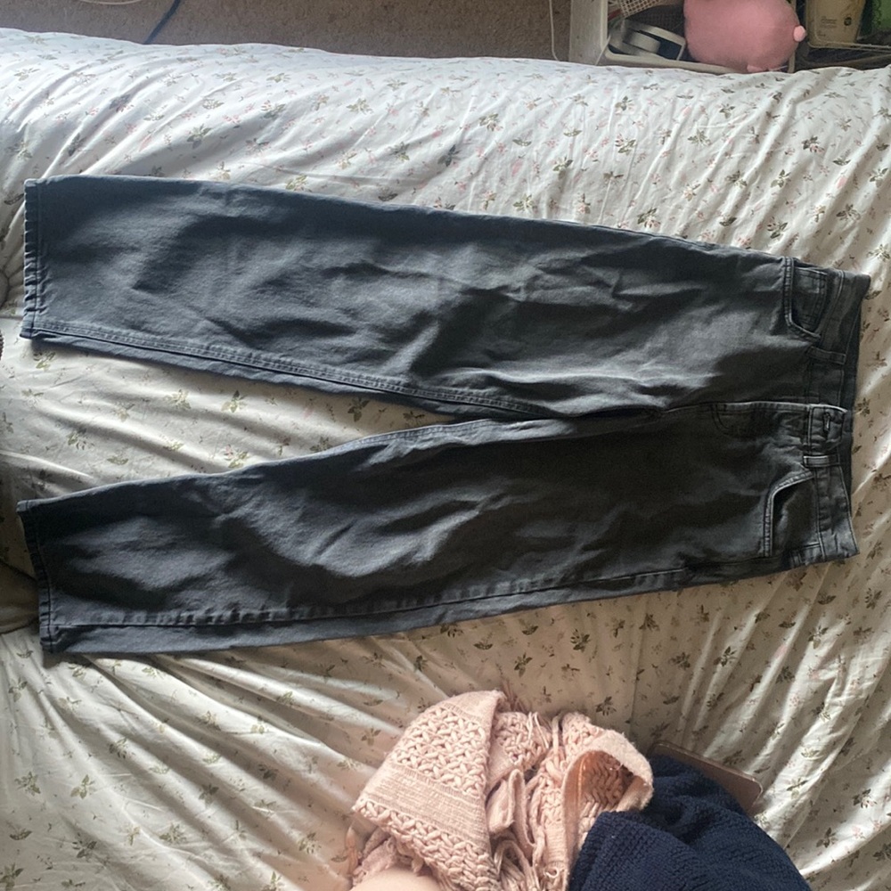 Charcoal straight leg jeans